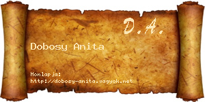 Dobosy Anita névjegykártya